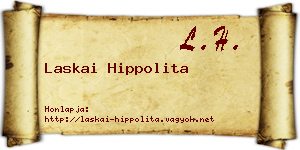 Laskai Hippolita névjegykártya